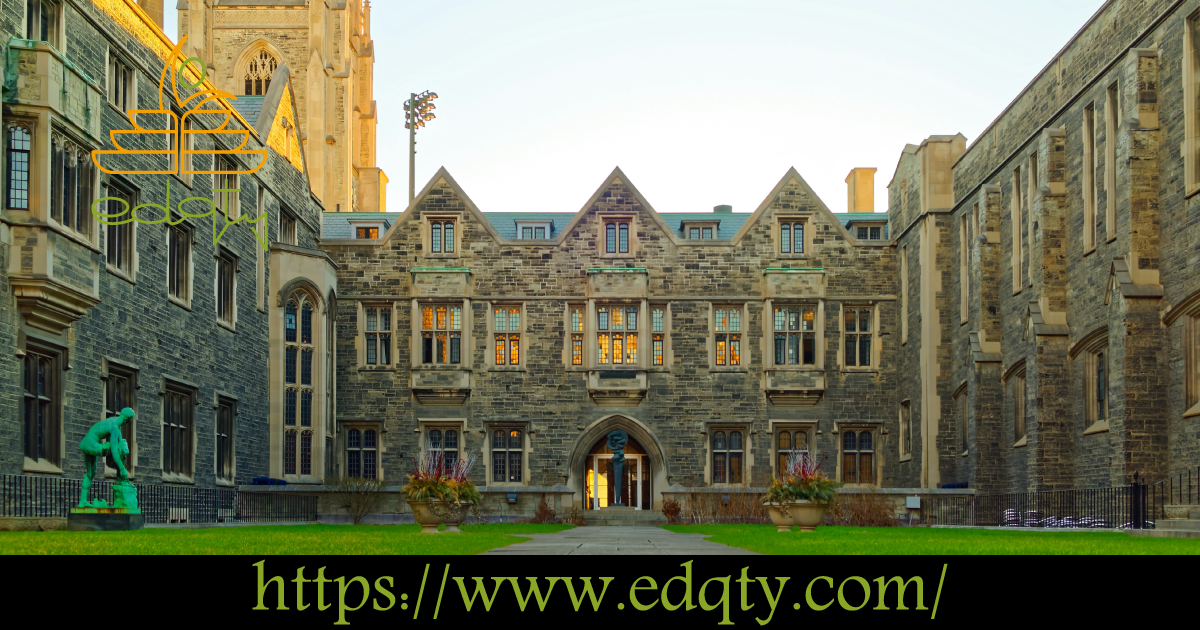 Exterior view of a historic university building representing admission standards