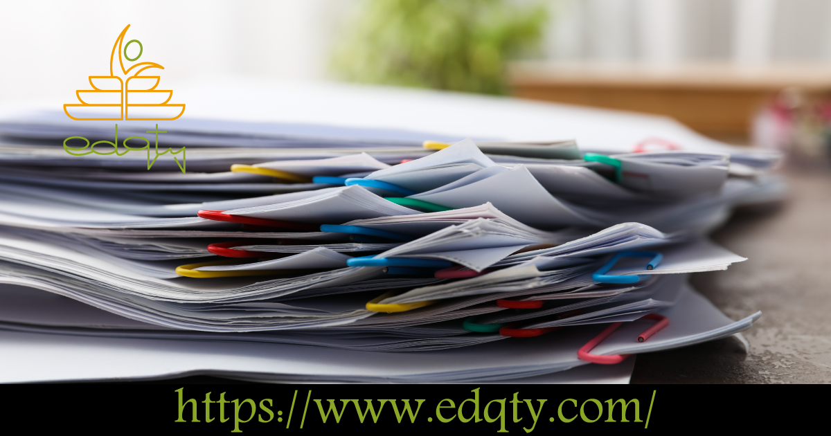 Stack of organized documents representing the necessary paperwork for MBBS admission in Russia