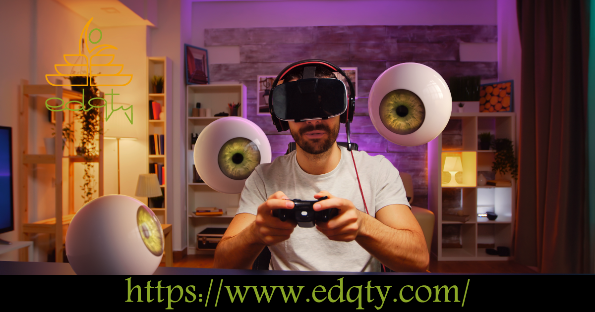 Man using virtual reality headset and gaming controller symbolizing real-world applications for learning and development